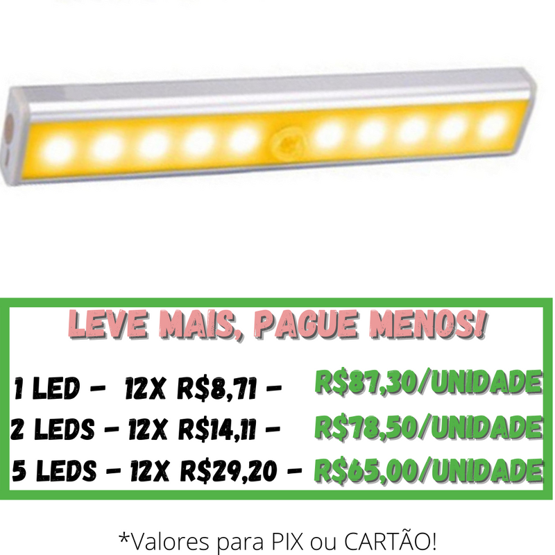 Motion LED™ - Luzes de Led com Sensor de Movimento