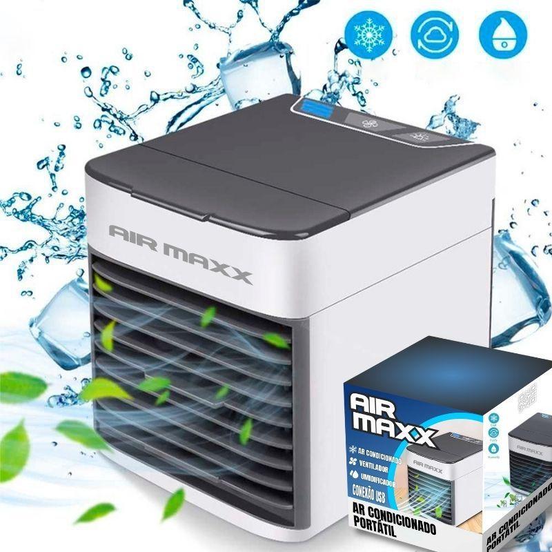 Mini Ar Condicionado Portátil Air Maxx USB + Frete Grátis + Envio Imediato + Brinde