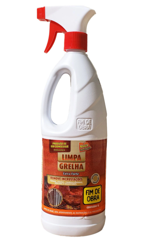 Kit Limpa Grelha - Escova Limpa Grelha em Inox + Produto Super Limpa Grelha