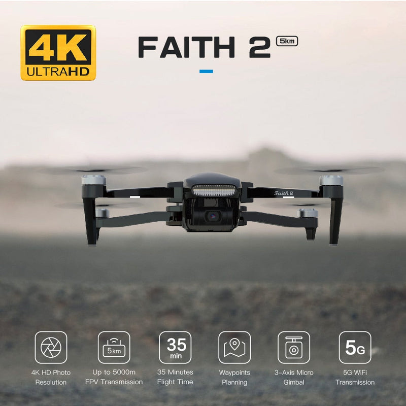 Drone C-FLY Faith 2 pro GPS Drone 4K HD Camera 3-Axis Gimbal Professional RC Quadcopter 35min Flight 5KM