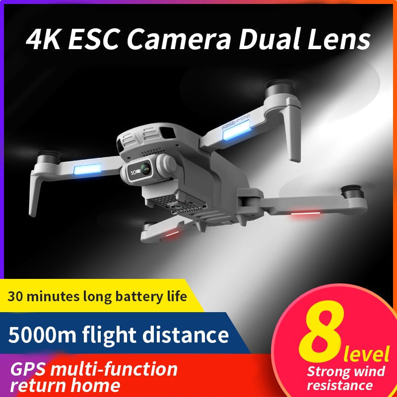 Drone F808 Pro Gps Camera 4k Wifi5g 2km 30Minutos Motores Brusheless