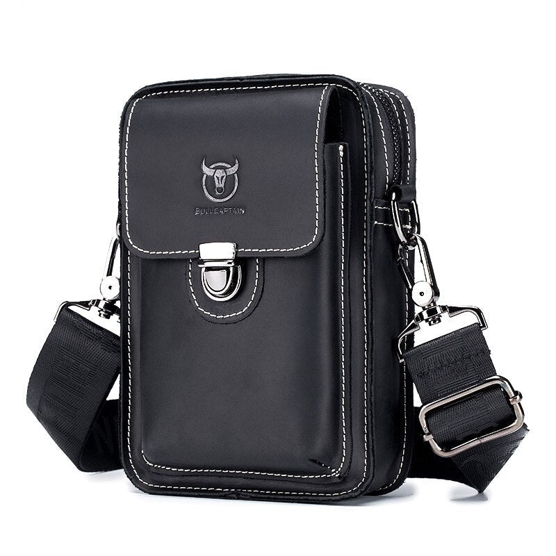 Bolsa Masculina De Couro Legítimo Bolsa Crossbody