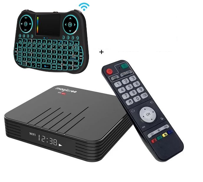 Android TV Box + Controle - Magicsee N5 Max