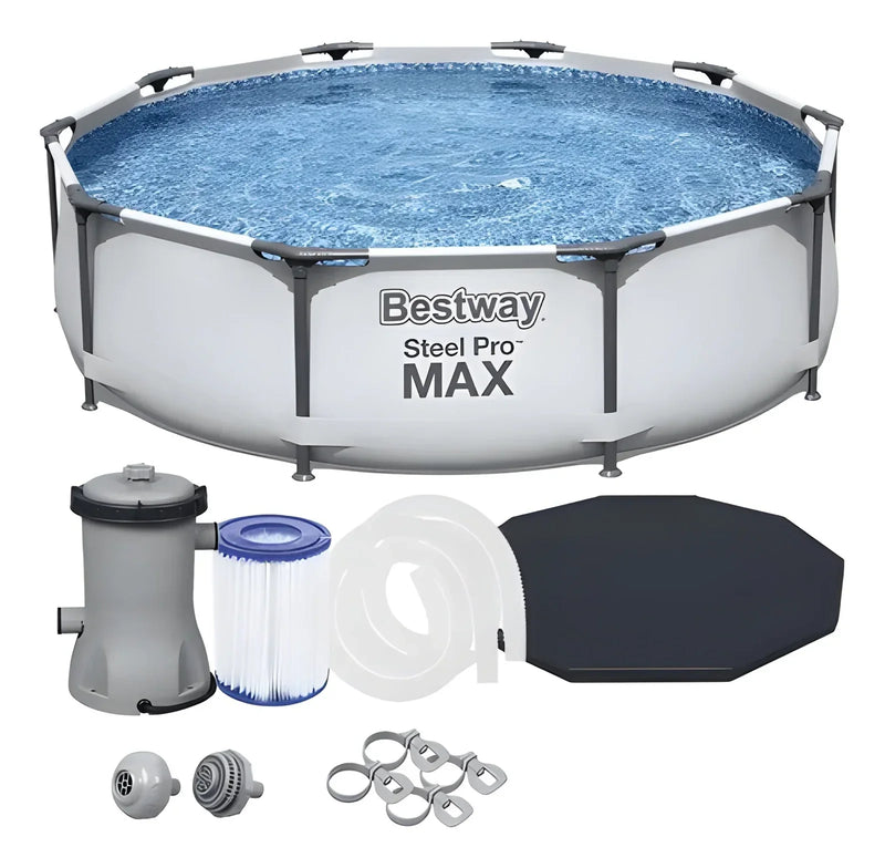 [QUEIMA DE ESTOQUE] BestWay 10220 Litros Azul com Bomba Filtro + BRINDE (Flutuador de limpeza)