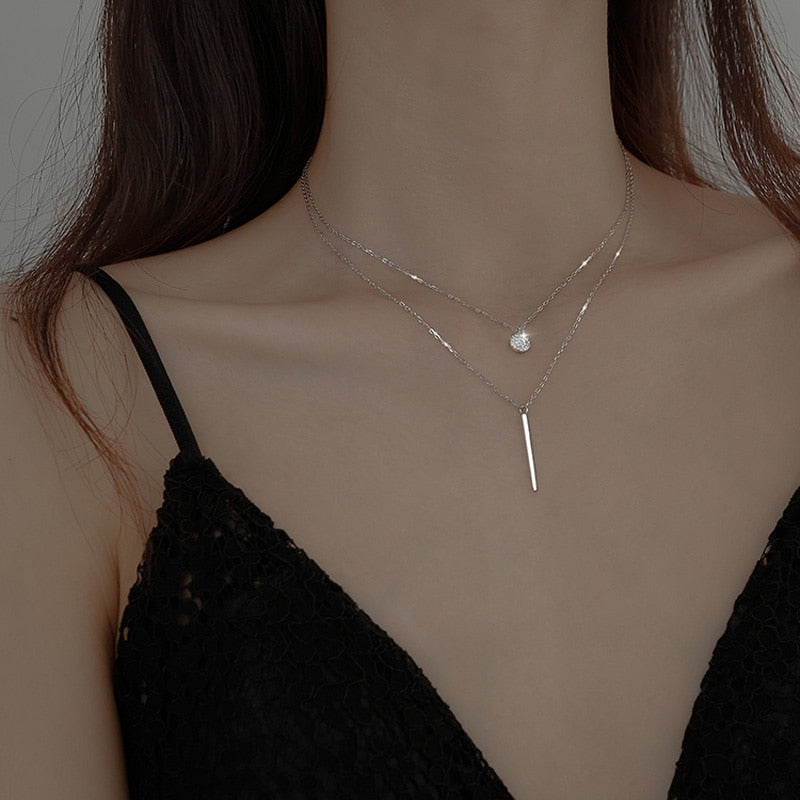 Colar Choker - Prata 925 e Zircônias