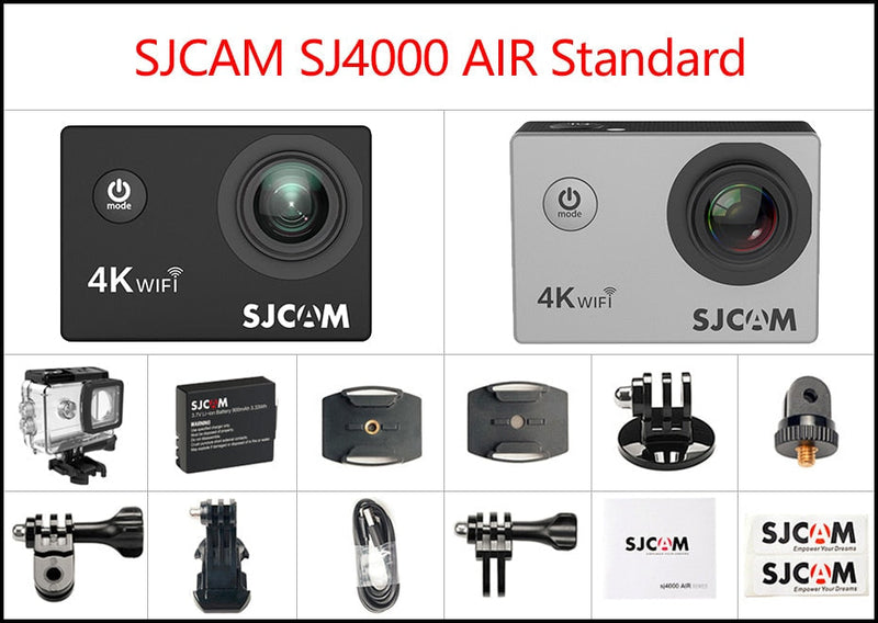 Original SJCAM SJ4000 AIR 4K Câmera de Ação Full HD Allwinner 4K 30FPS WIFI 2.0"