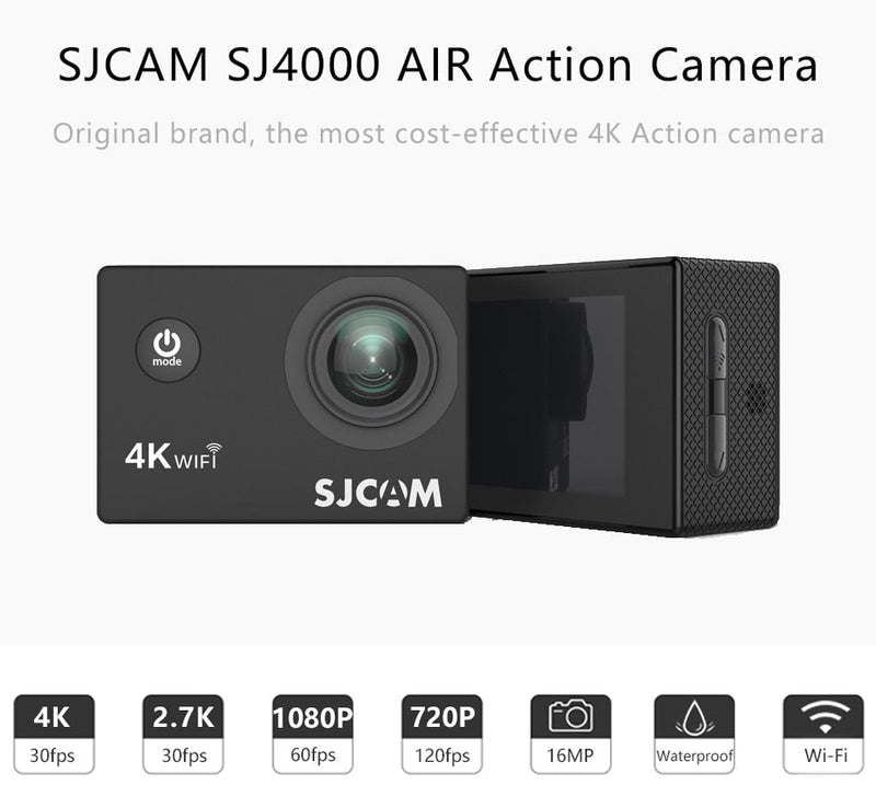 Original SJCAM SJ4000 AIR 4K Câmera de Ação Full HD Allwinner 4K 30FPS WIFI 2.0"