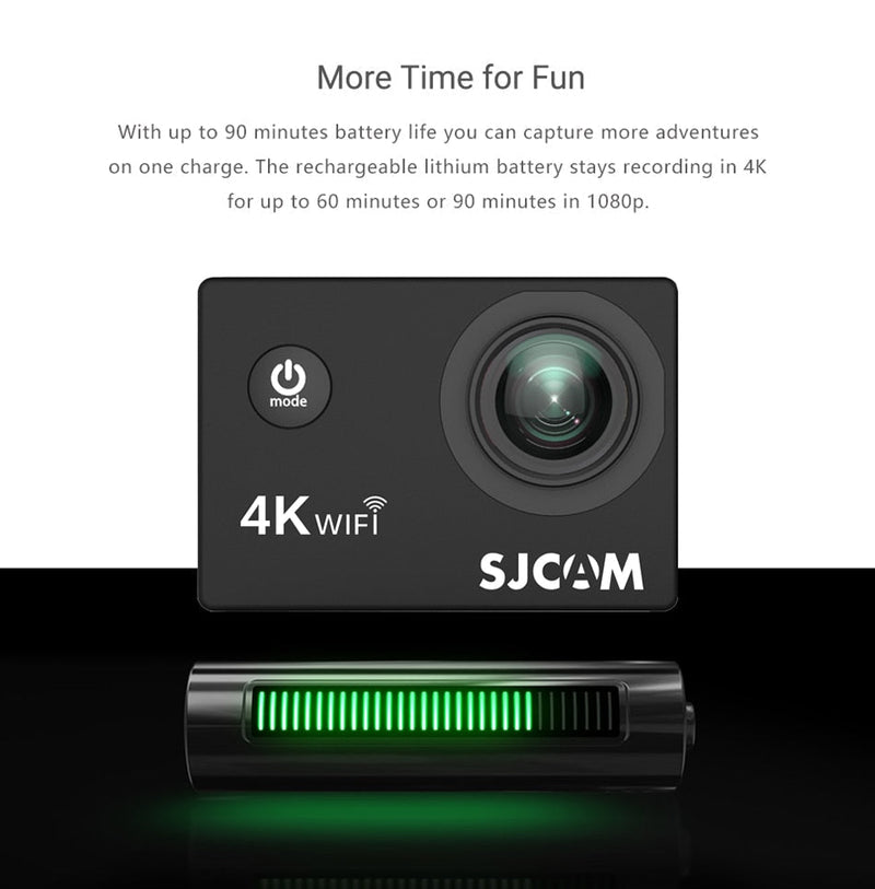 Original SJCAM SJ4000 AIR 4K Câmera de Ação Full HD Allwinner 4K 30FPS WIFI 2.0"