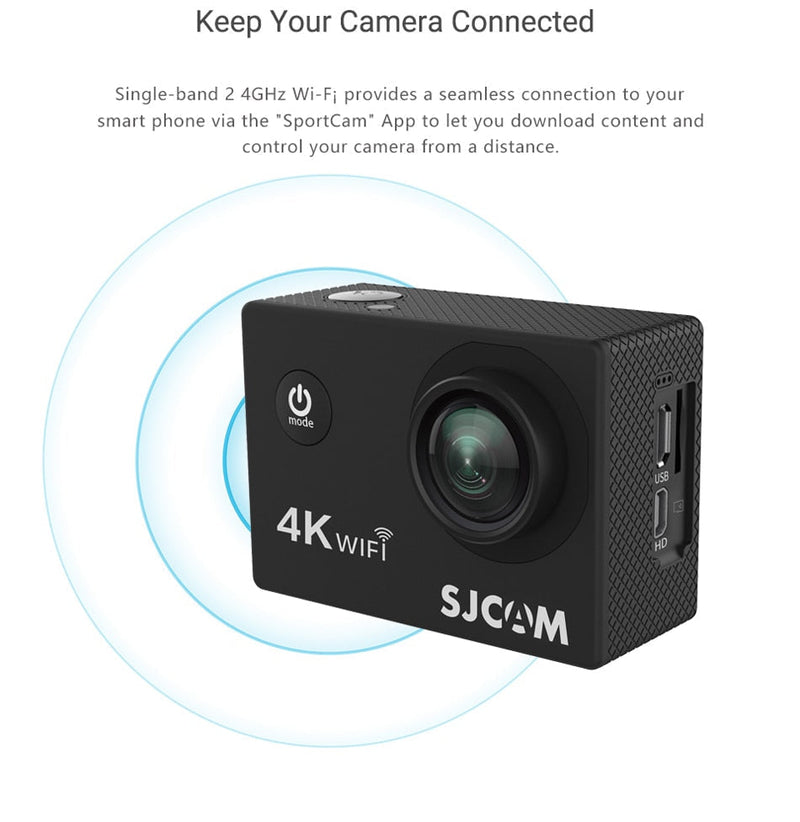 Original SJCAM SJ4000 AIR 4K Câmera de Ação Full HD Allwinner 4K 30FPS WIFI 2.0"