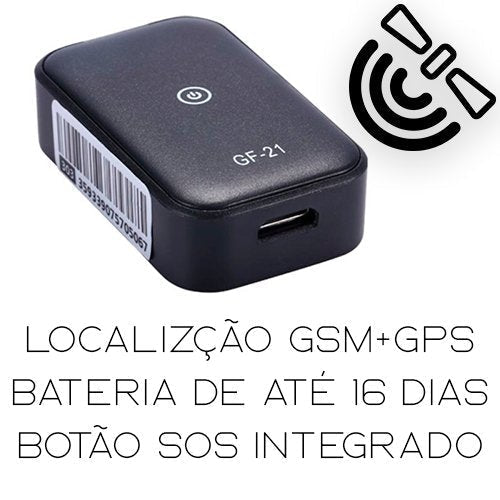 Rastreador Mini Tracker GPS™ - Modelo Lançamento 2022 GF-22