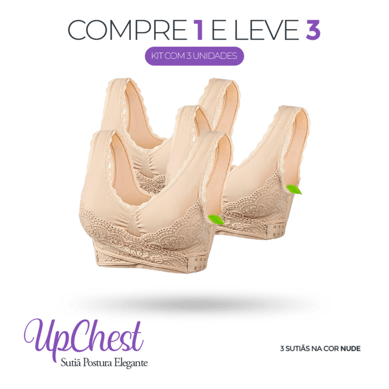 COMPRE 1 LEVE 3 - Sutiã Postura Elegante Upchest®