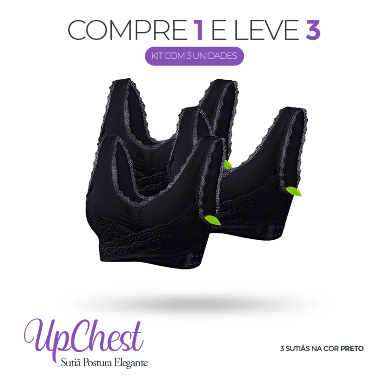 COMPRE 1 LEVE 3 - Sutiã Postura Elegante Upchest®